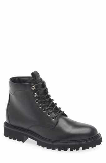 BOSS Plain Toe Lug Sole Boot