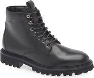 BOSS Plain Toe Lug Sole Boot