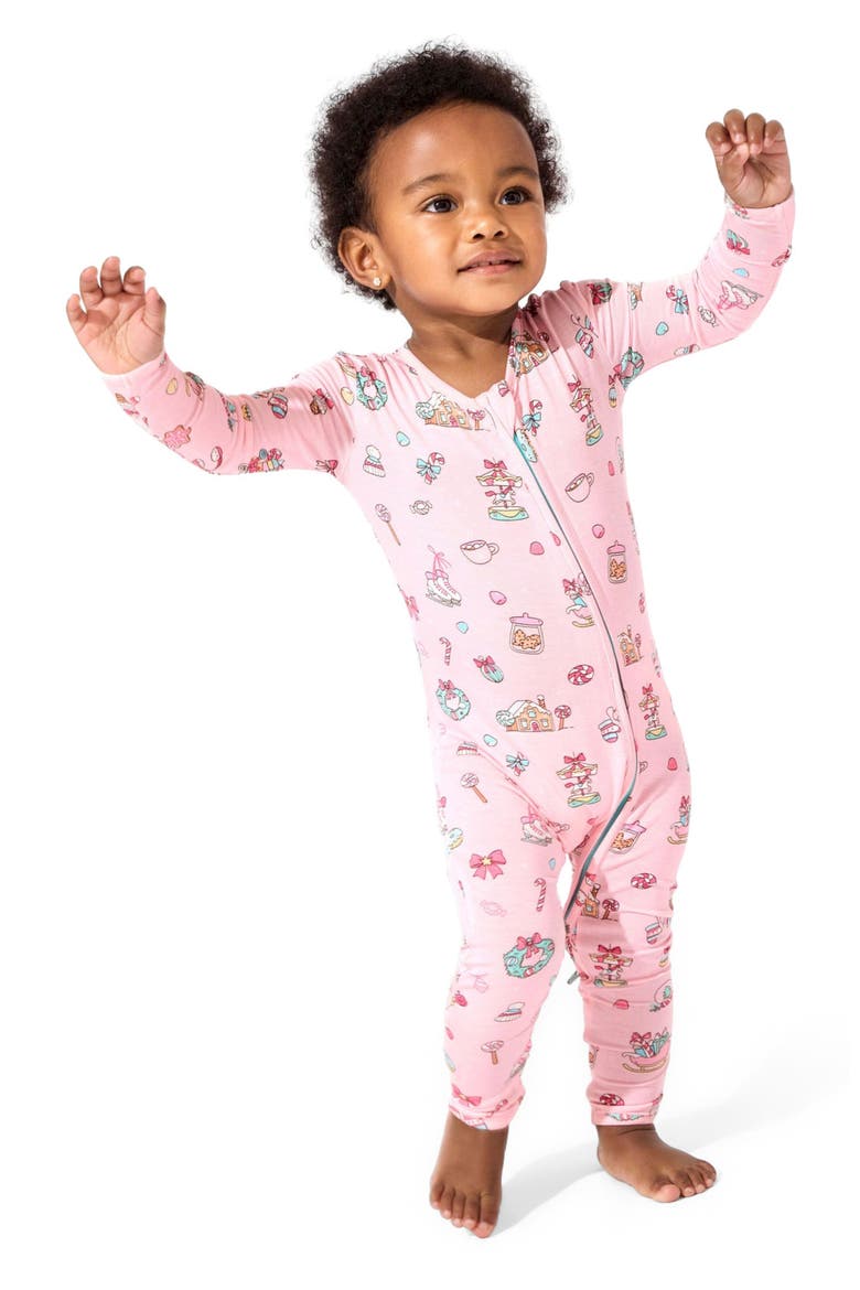 Baby Candy Cane Lane Convertible Footie, Alternate, color, Candy Cane Lane