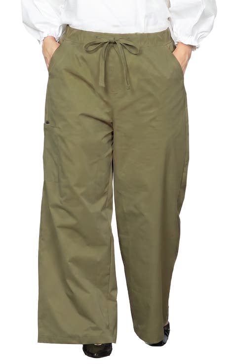 Wide Leg Parachute Pants
