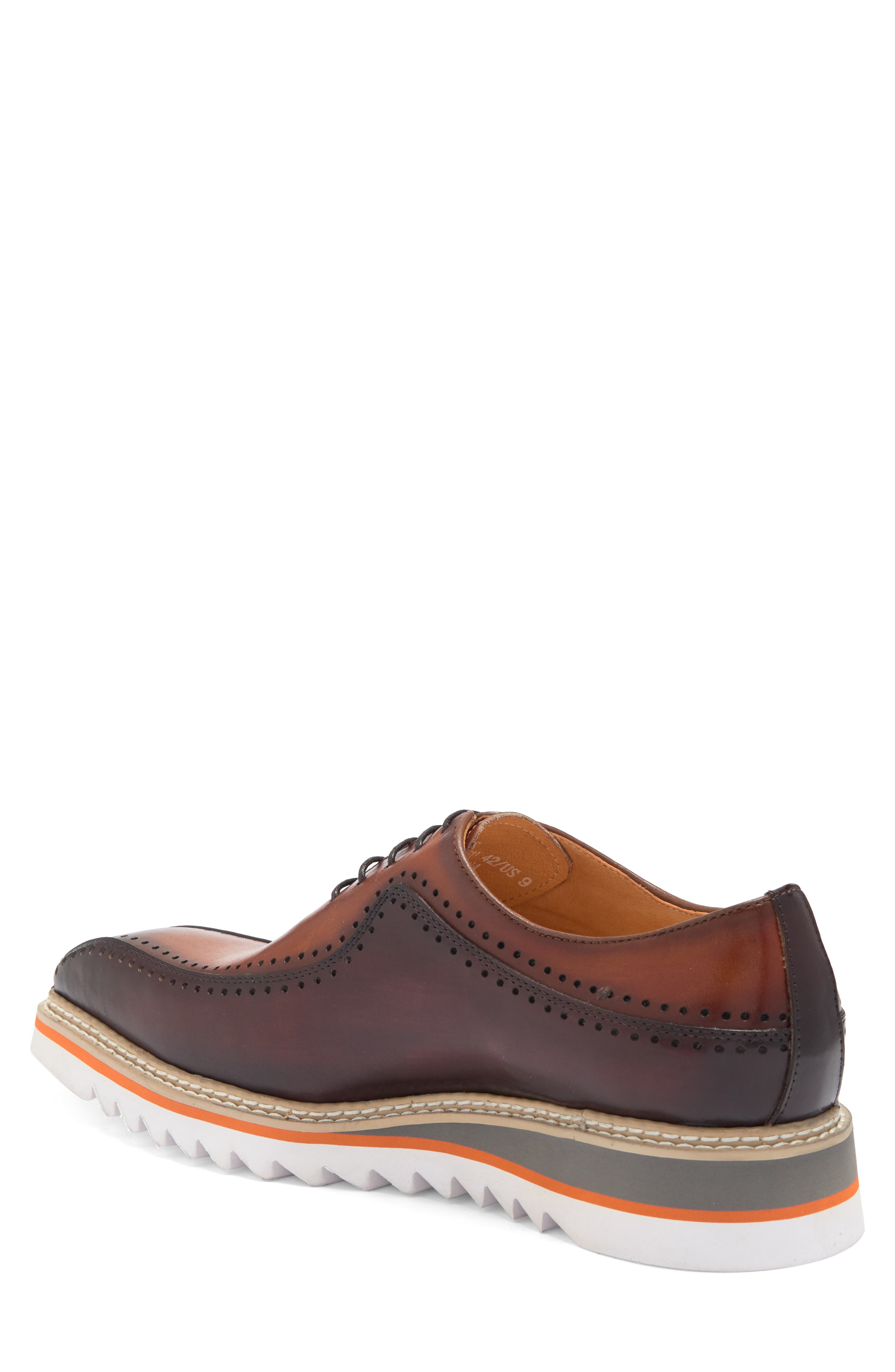 Maison Forte Dillinger Two-Tone Oxford, Alternate, color, Cognac-Brown