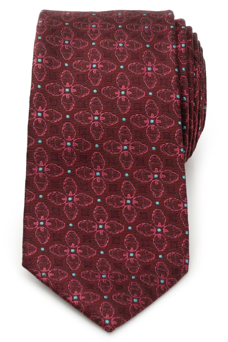 Iron Man Silk Blend Tie, Main, color, MAROON