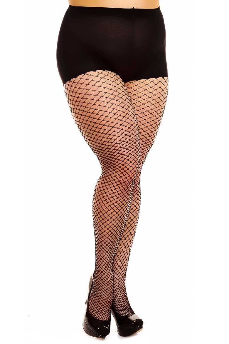 Fishnet Tights, Main, color, BLACK