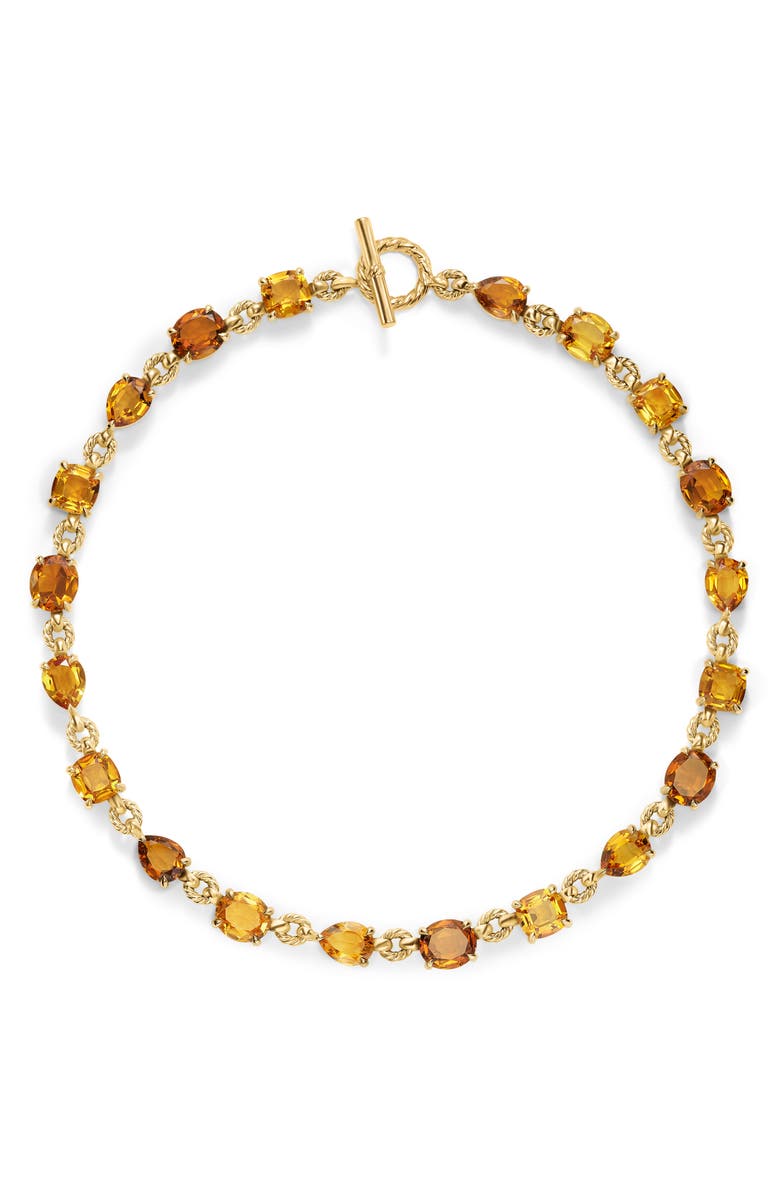 David Yurman Marbella Toggle Necklace, Main, color, 18K Yellow Gold