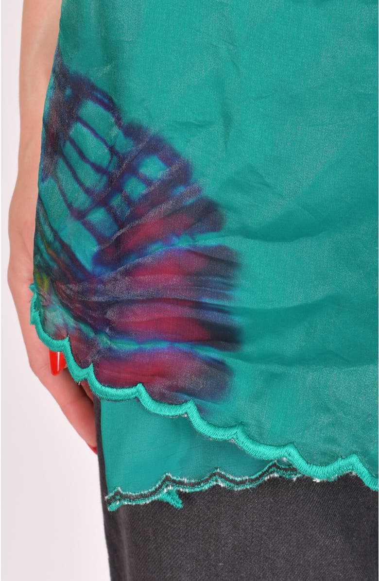 RAAS Trina Hand Tie Dye Scarf, Alternate, color, Green