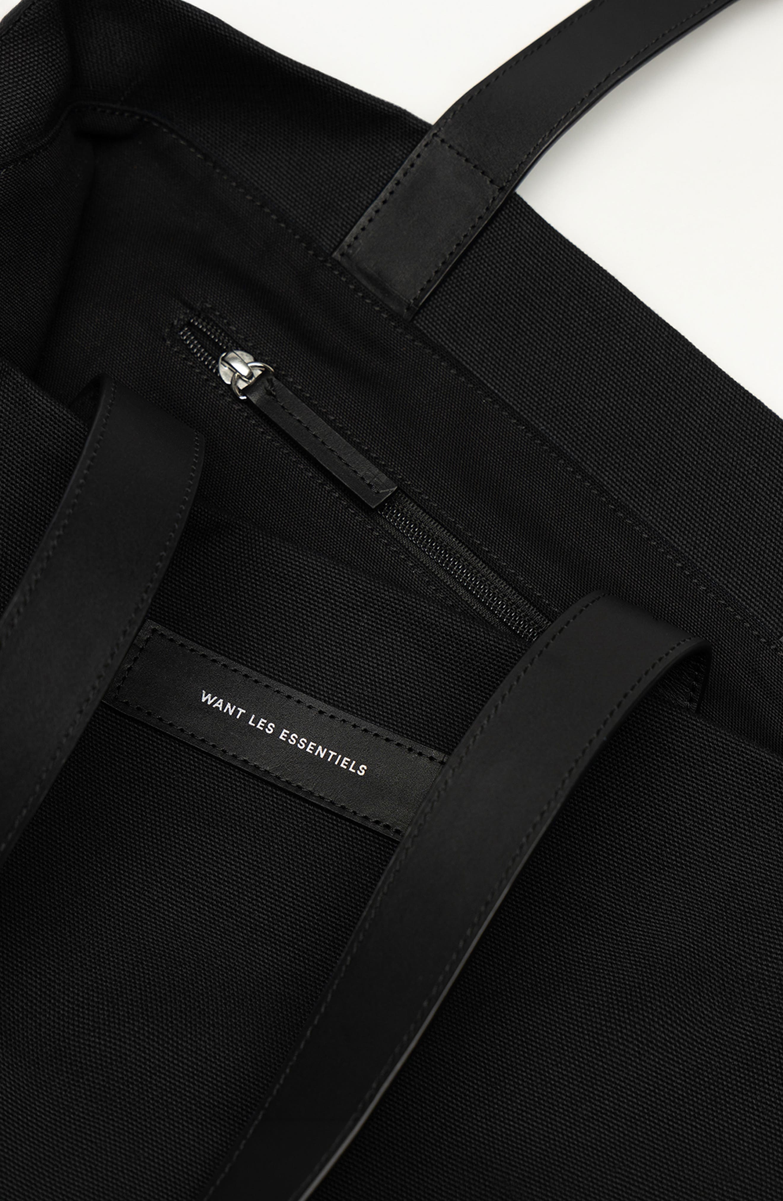 WANT Les Essentiels Kenora Organic Cotton Canvas Tote, Alternate, color, Black