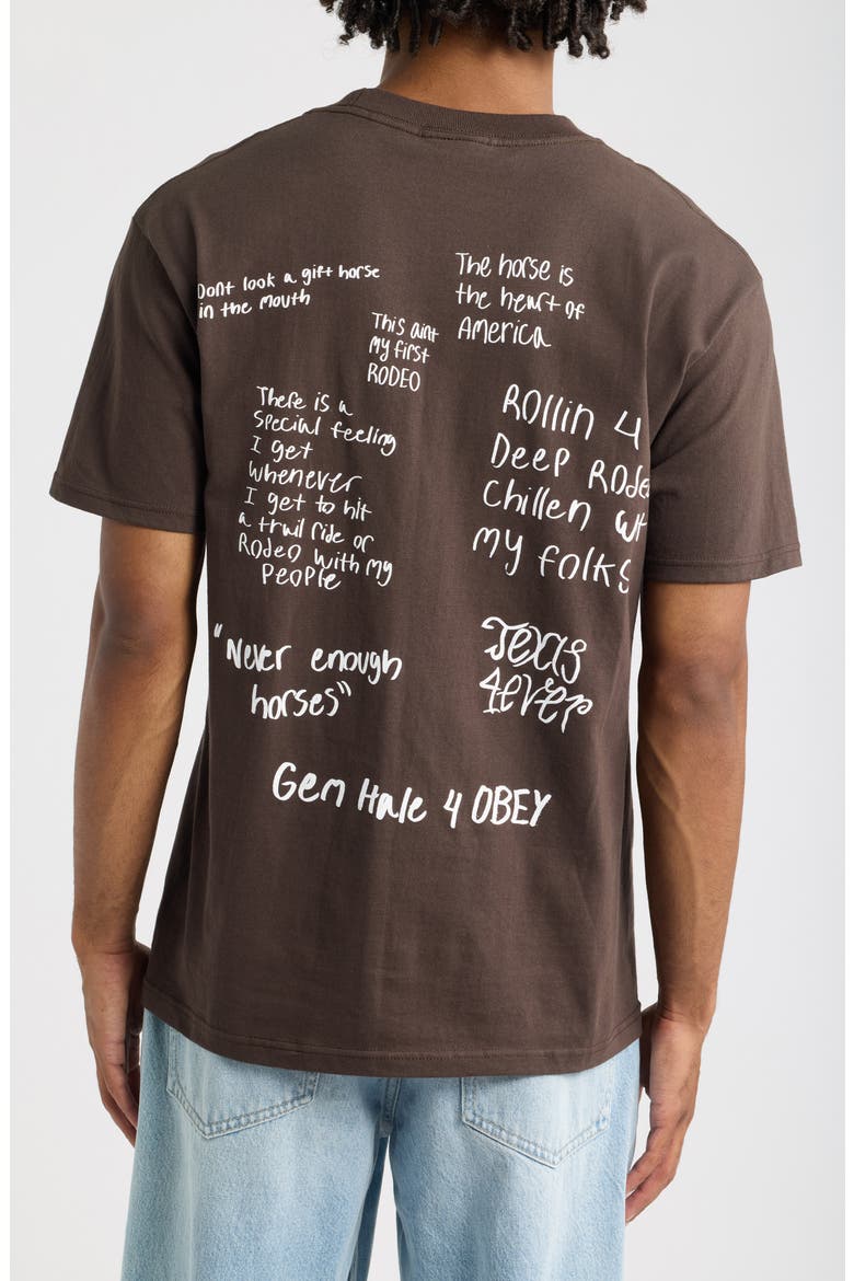 Trail Ride Cotton Graphic T-Shirt, Alternate, color, JAVA BROWN