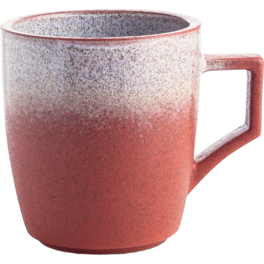 Stone Lain Vince Stoneware 4-piece Mug Set In Red