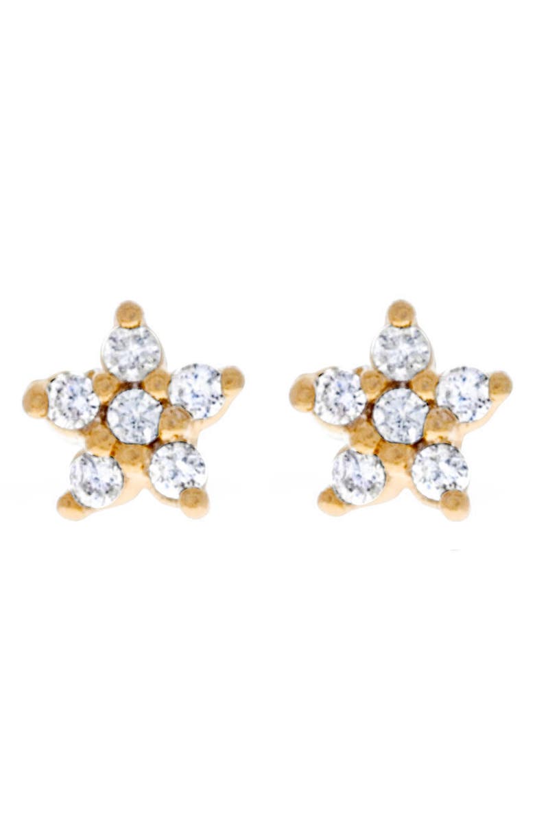 Girls Crew Teeny Tiny Star Studs, Alternate, color, Gold