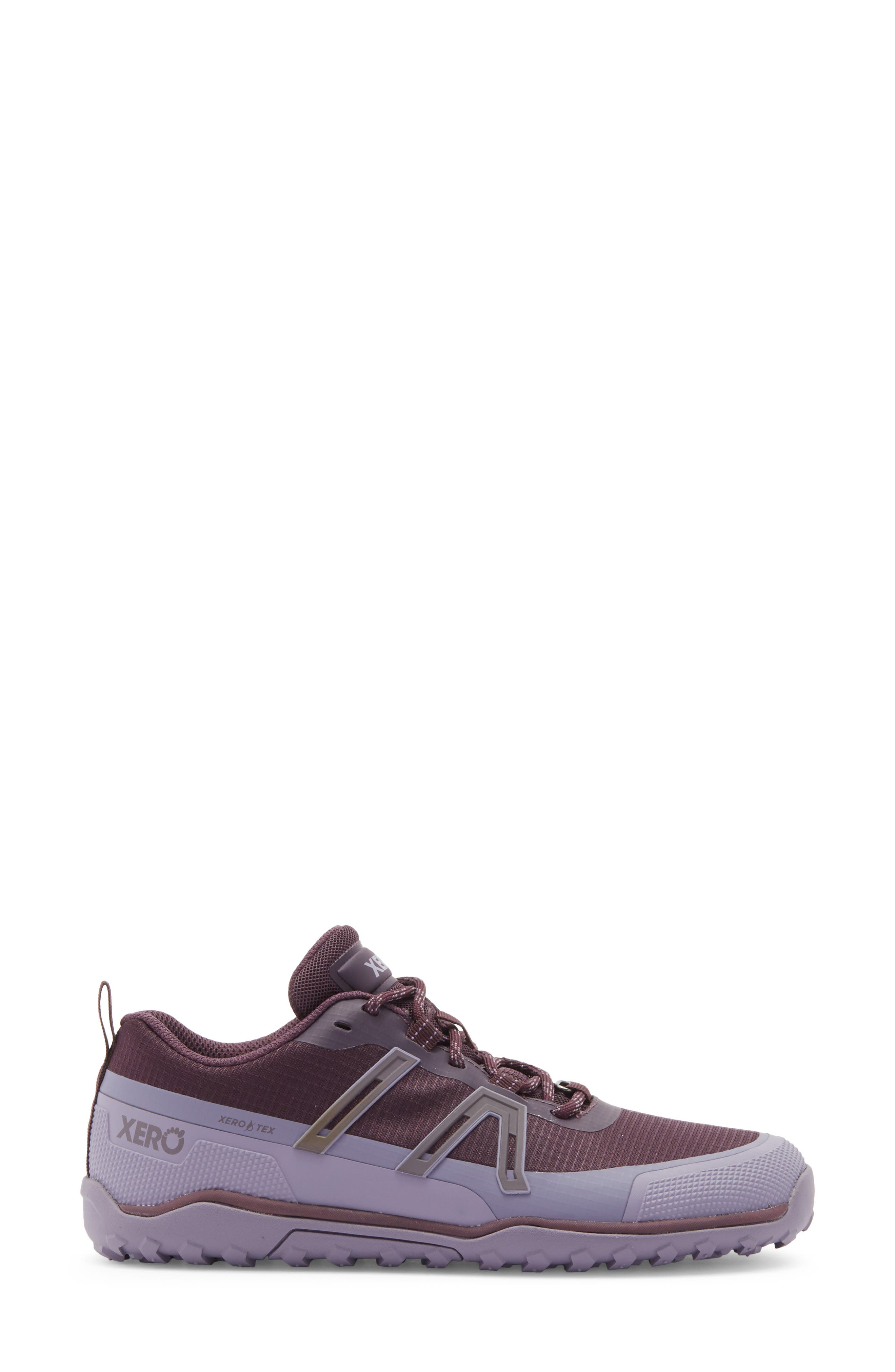 Scrambler Trail Low Waterproof Running Shoe, Alternate, color, PLUM PERFECT / SAGE PURPLE
