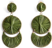 MANGO Long Drop Earrings