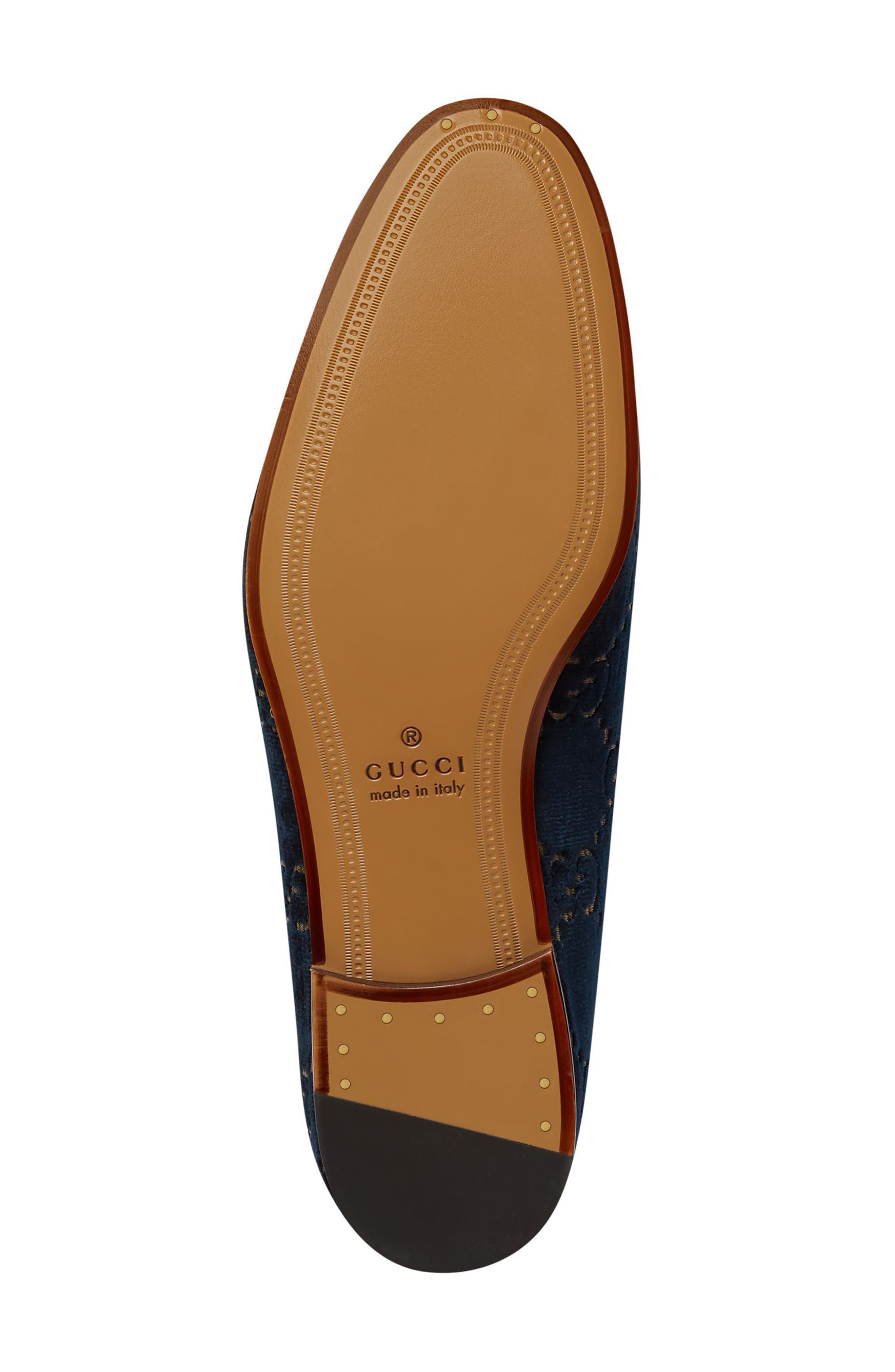 Gucci Jordaan Horsebit GG Velvet Loafer, Alternate, color, 