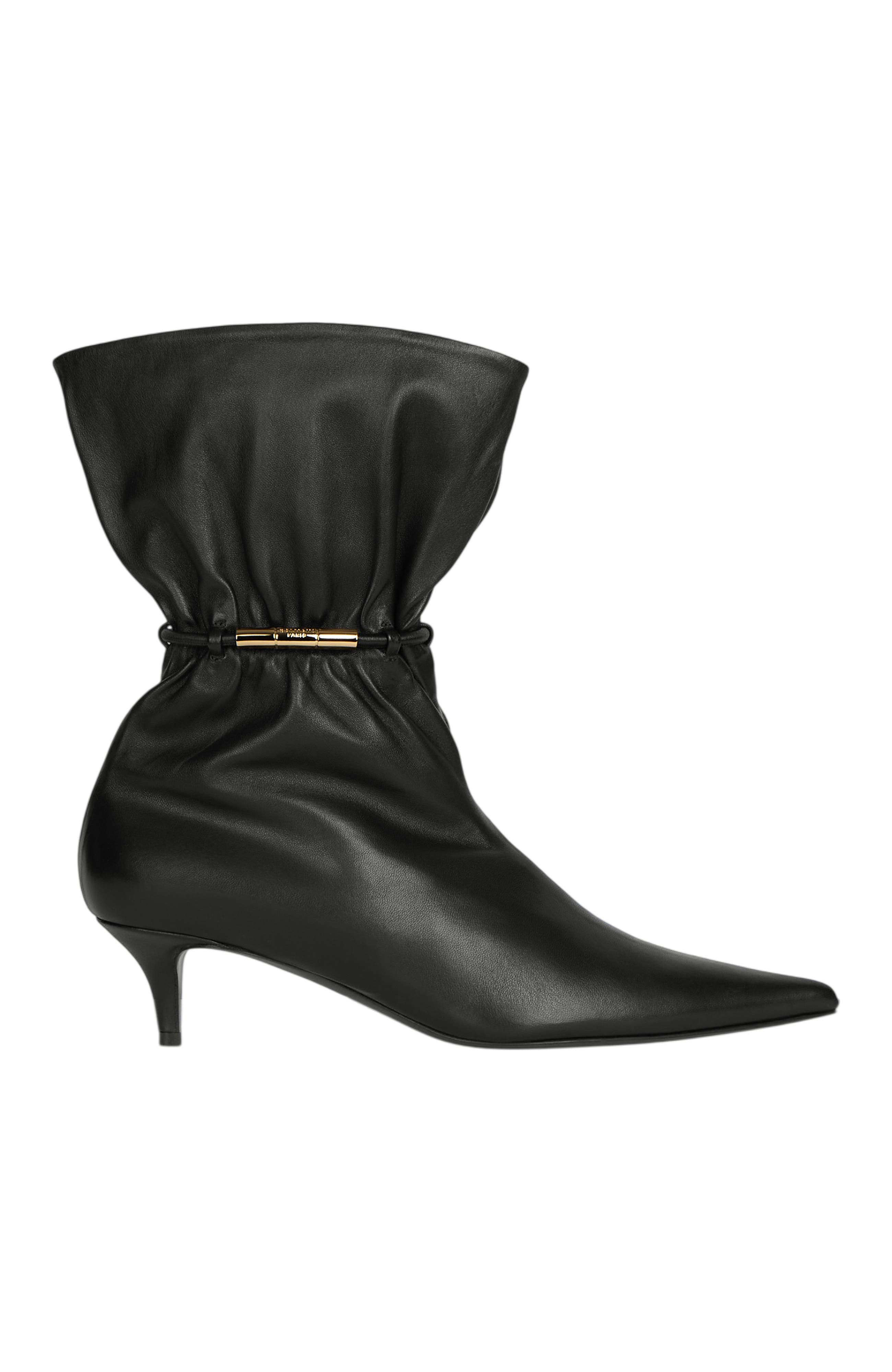 Sphynx Smooth Leather Ankle Boots, Alternate, color, black