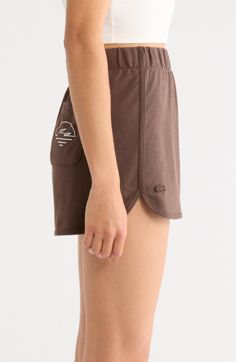 Lacoste Loungewear Sleep Shorts, Alternate, color, Grume