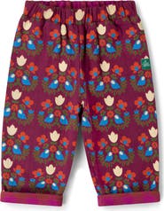 Little Green Radicals Kids' Folk Birds Reversible Organic Cotton Trousers