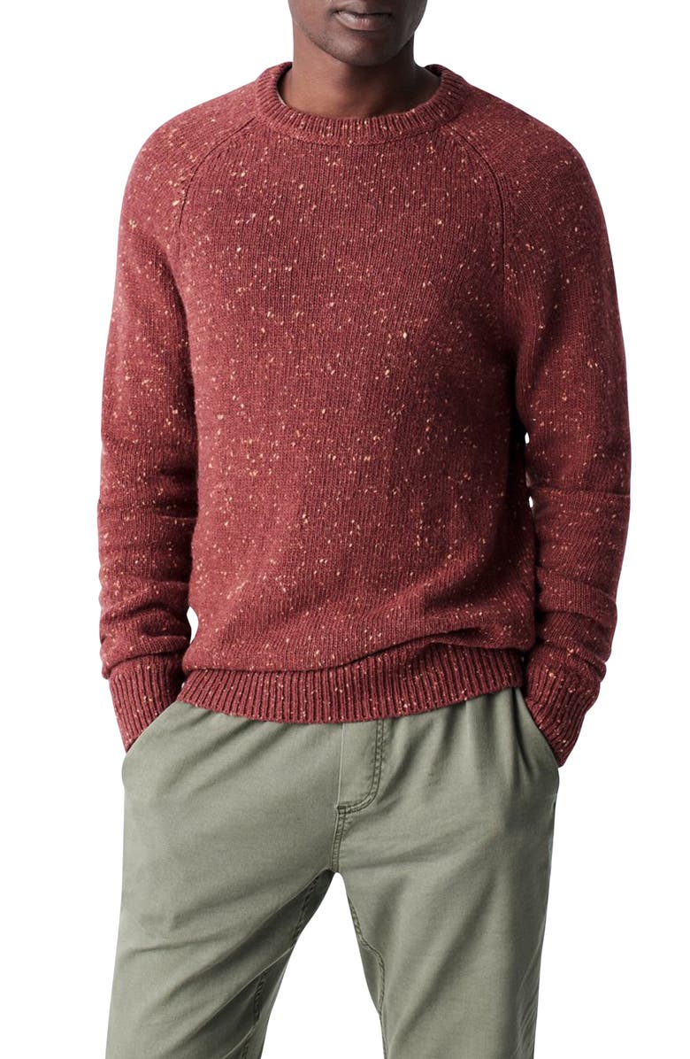 Faherty Donegal Wool Blend Crewneck Sweater, Main, color,
