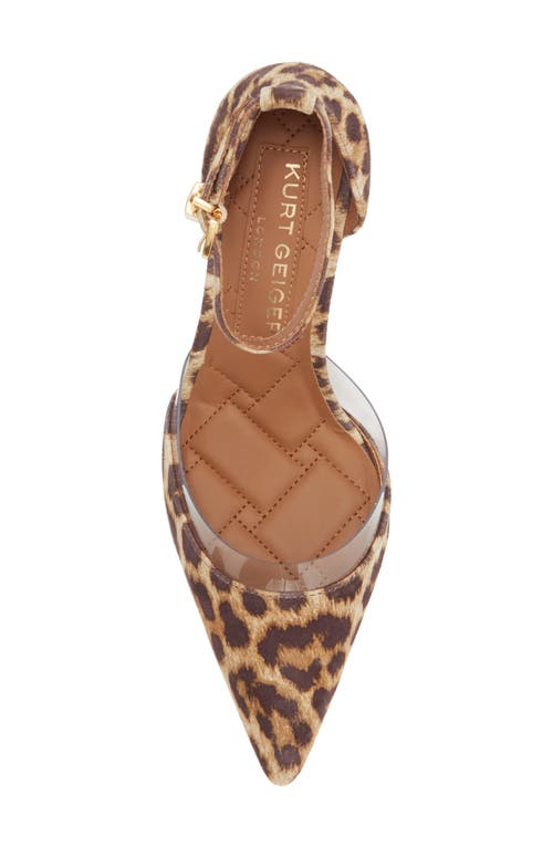 Kurt Geiger London Brixton Lock Charm Pump In Open Brown