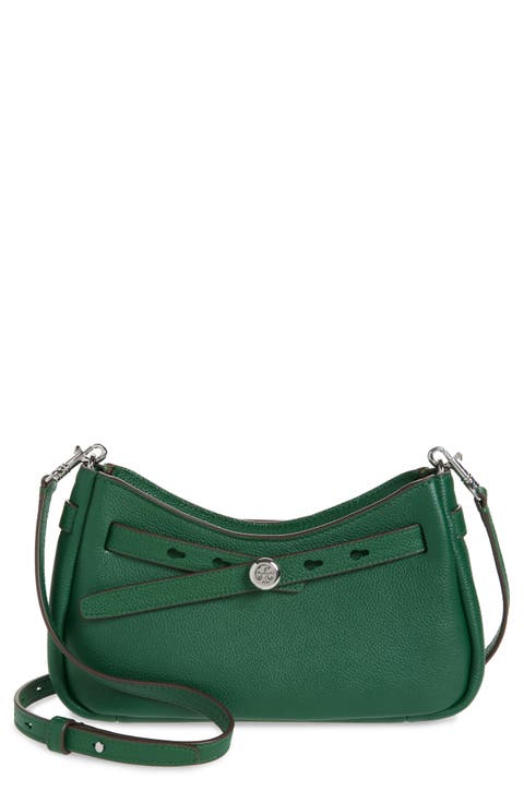 Romy Zip Top Leather Crossbody Bag