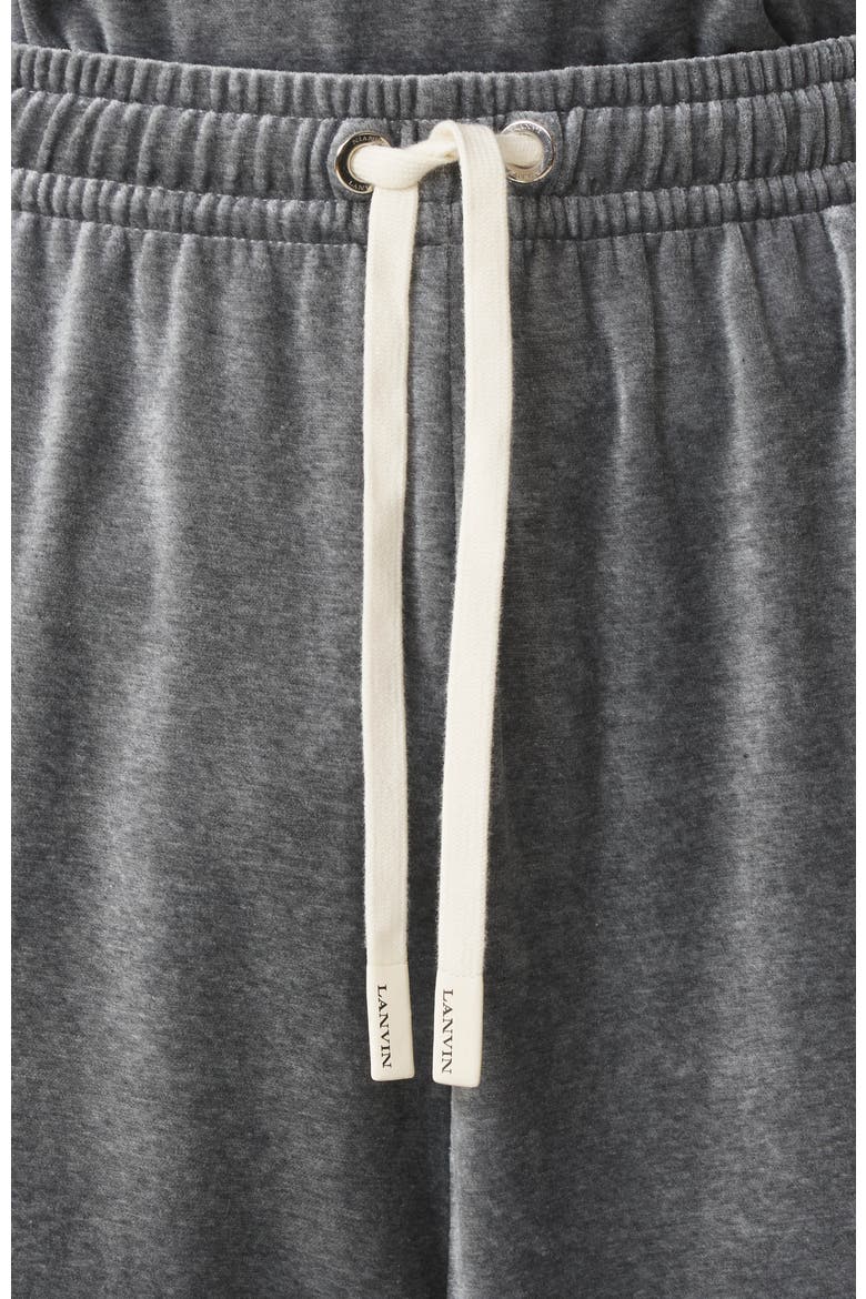 Velvet Bermuda Shorts, Alternate, color, Dark Grey