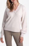 Lole Camille Cable Knit Pullover Sweater