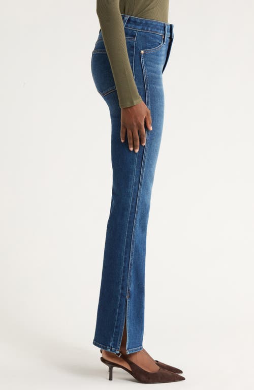 Paige Laurel Canyon High Waist Bootcut Jeans In Blue