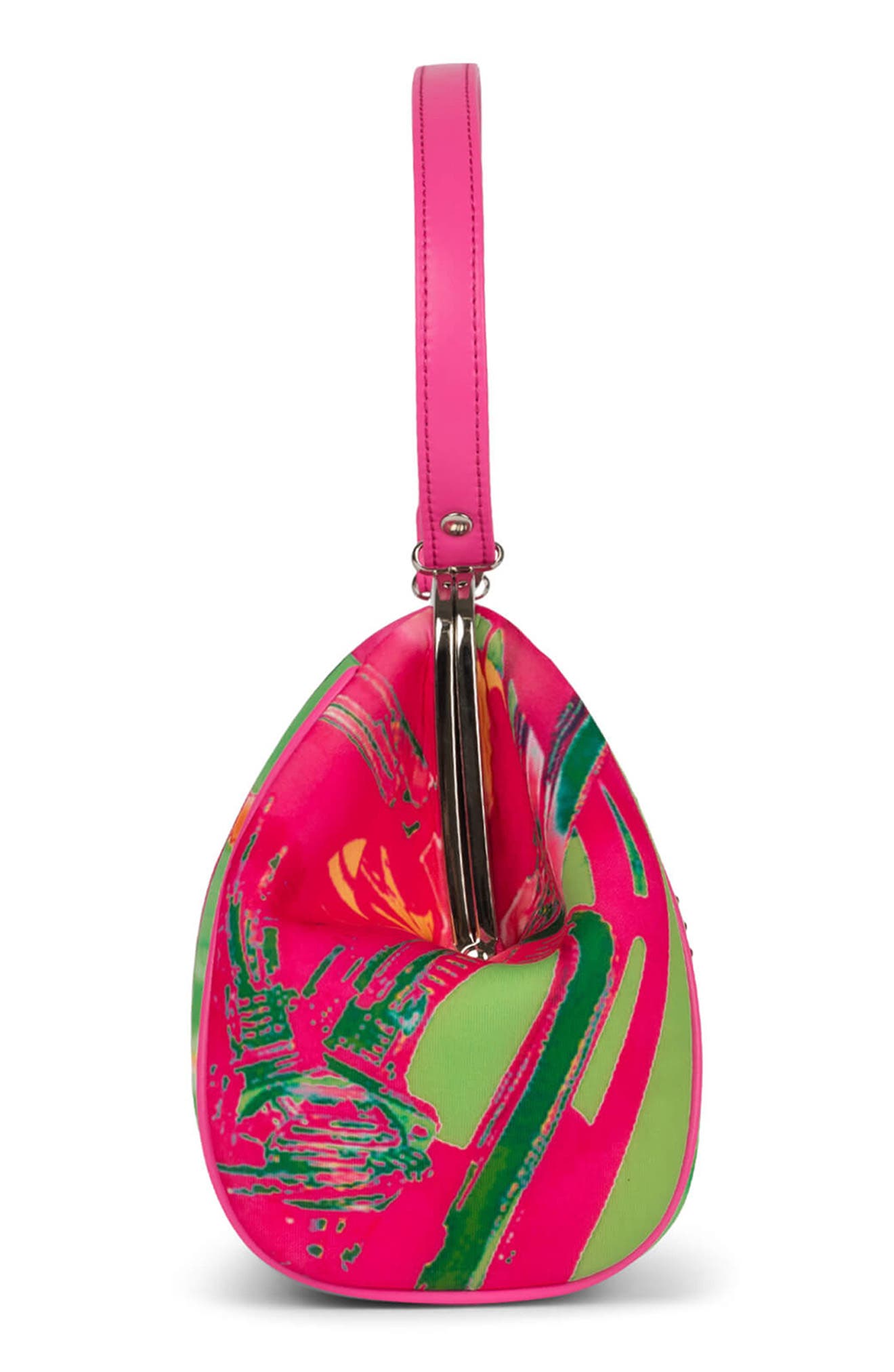 Jeffrey Campbell Beep-Beep Top Handle Bag, Alternate, color, Green Bad Girl Combo