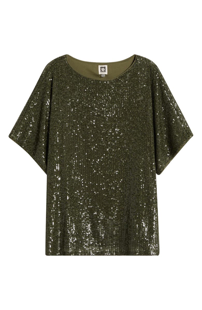 Anne Klein Dolman Sleeve Sequin Top, Alternate, color, 