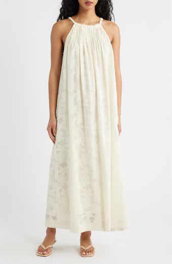 Merope Cotton Blend Maxi Dress