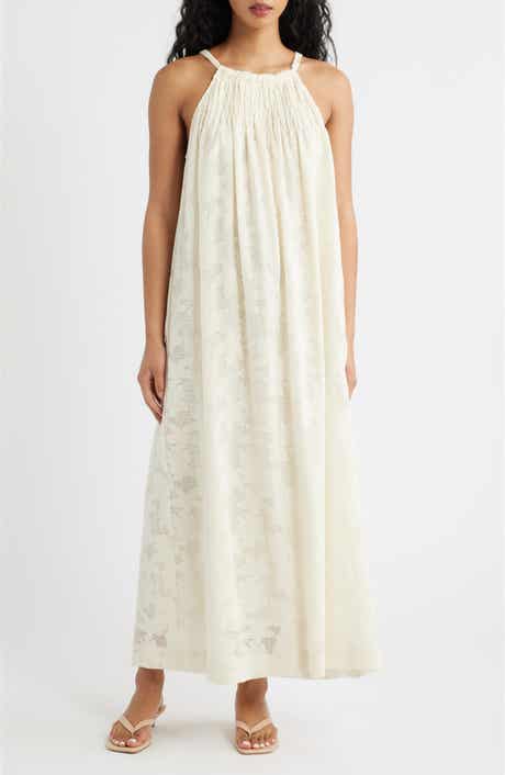 Merope Cotton Blend Maxi Dress