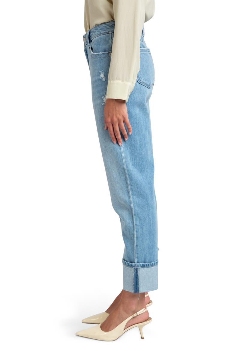 Low Rise Loose Straight Leg Jeans, Alternate, color, BLUE/ BLACK VINTAGE