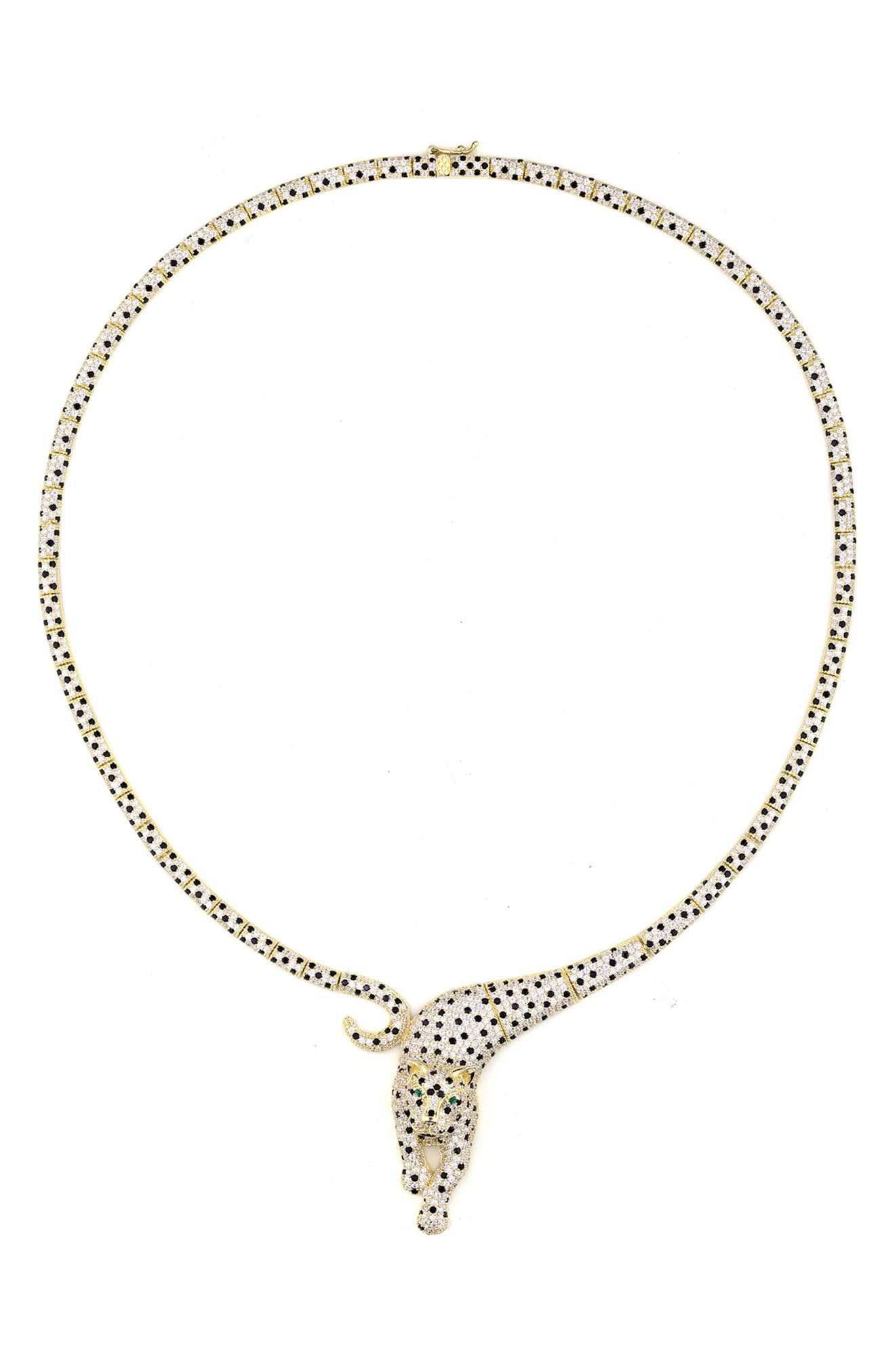 FZN Pavé Cubic Zirconia Leopard Collar Necklace