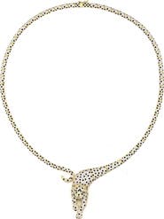 FZN Pavé Cubic Zirconia Leopard Collar Necklace