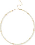 Bony Levy 14K Gold Iris White Opal Beaded Necklace