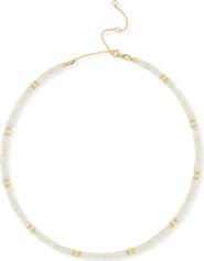 Bony Levy 14K Gold Iris White Opal Beaded Necklace