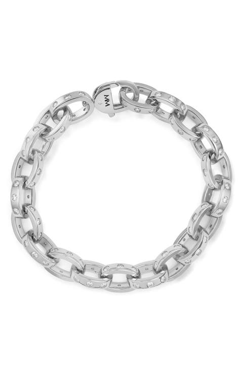 Ashley Cubic Zirconia Chain Link Bracelet