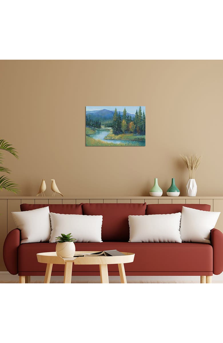 iCanvas Trout Stream II by Tim OToole Canvas Wall Art, Alternate, color, Green Mountain Valley