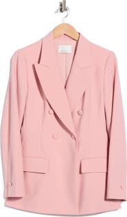 Rebecca Taylor Calvary Twill Double Breasted Blazer