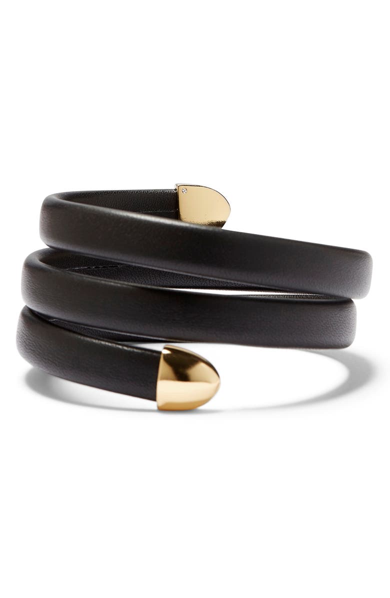 Vince Camuto Leather Wrap Bracelet, Alternate, color, 