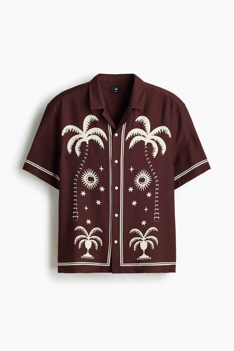 Relaxed Fit Printed Resort Shirt