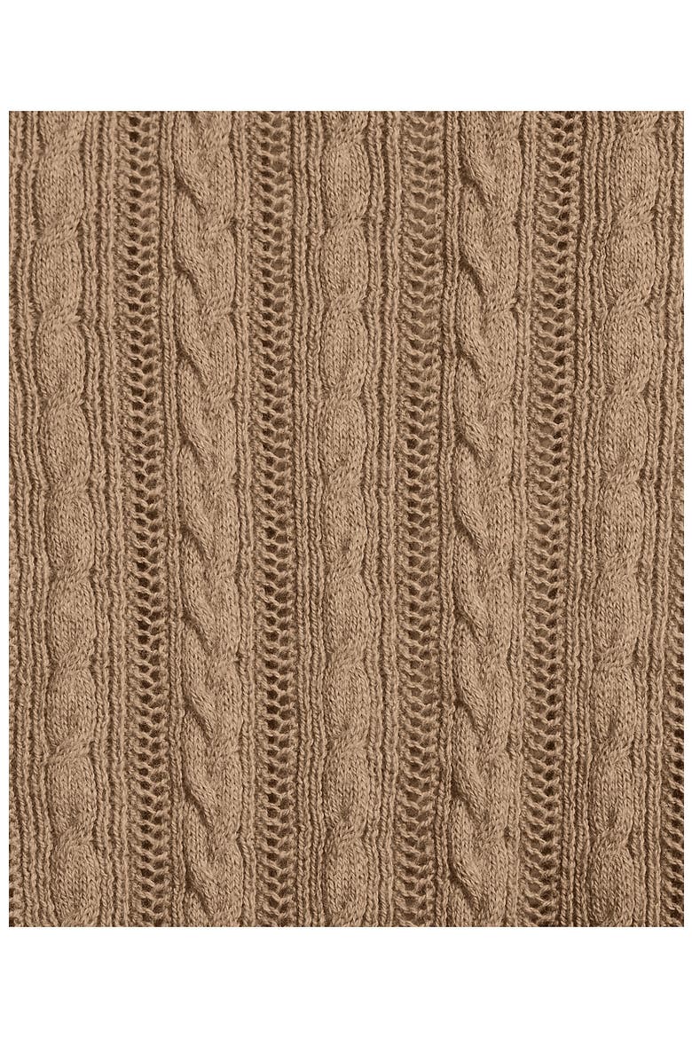 Cotton Pointelle Modern Cardigan Sweater, Alternate, color, Vicuna Heather