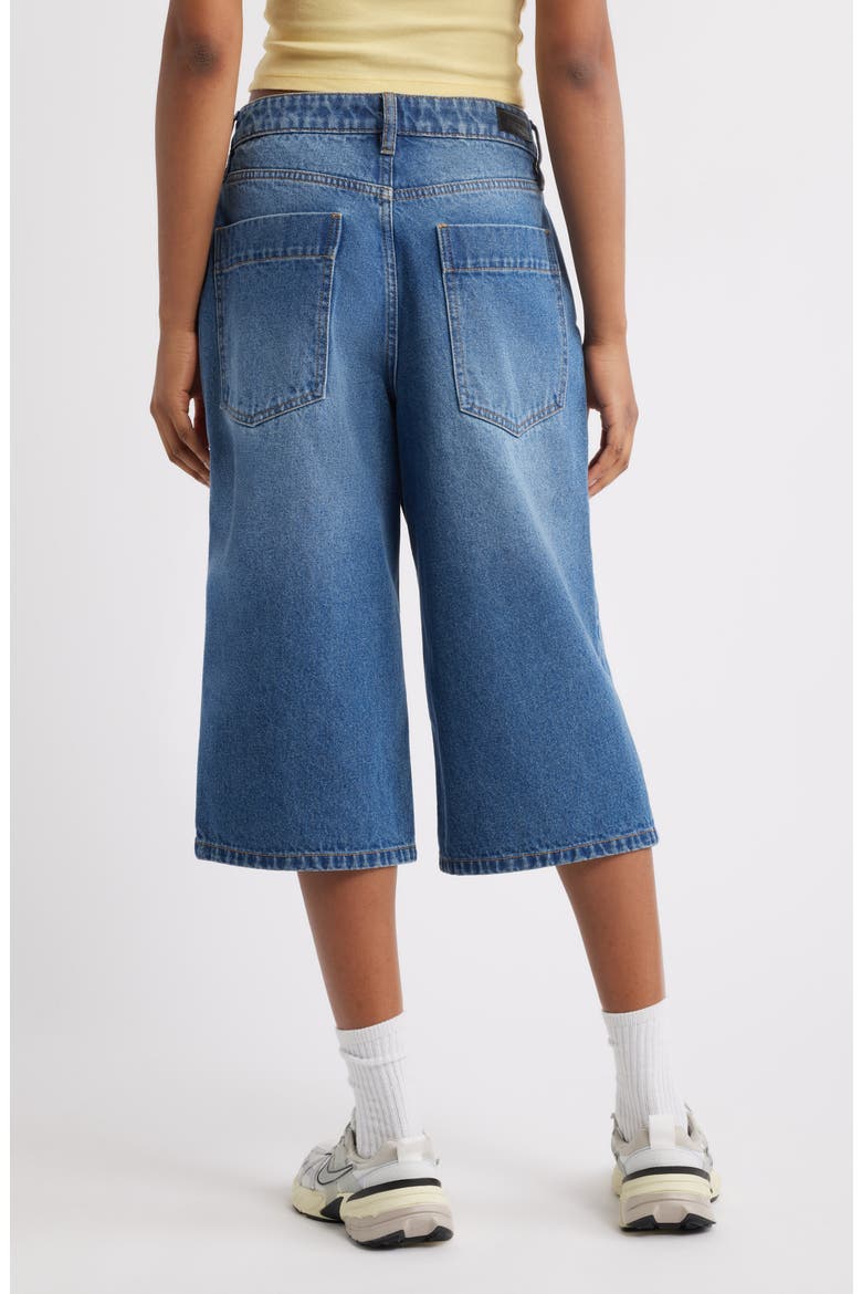 Wren High Waist Longline Bermuda Denim Shorts, Alternate, color, VINTAGE MEDIUM WASH