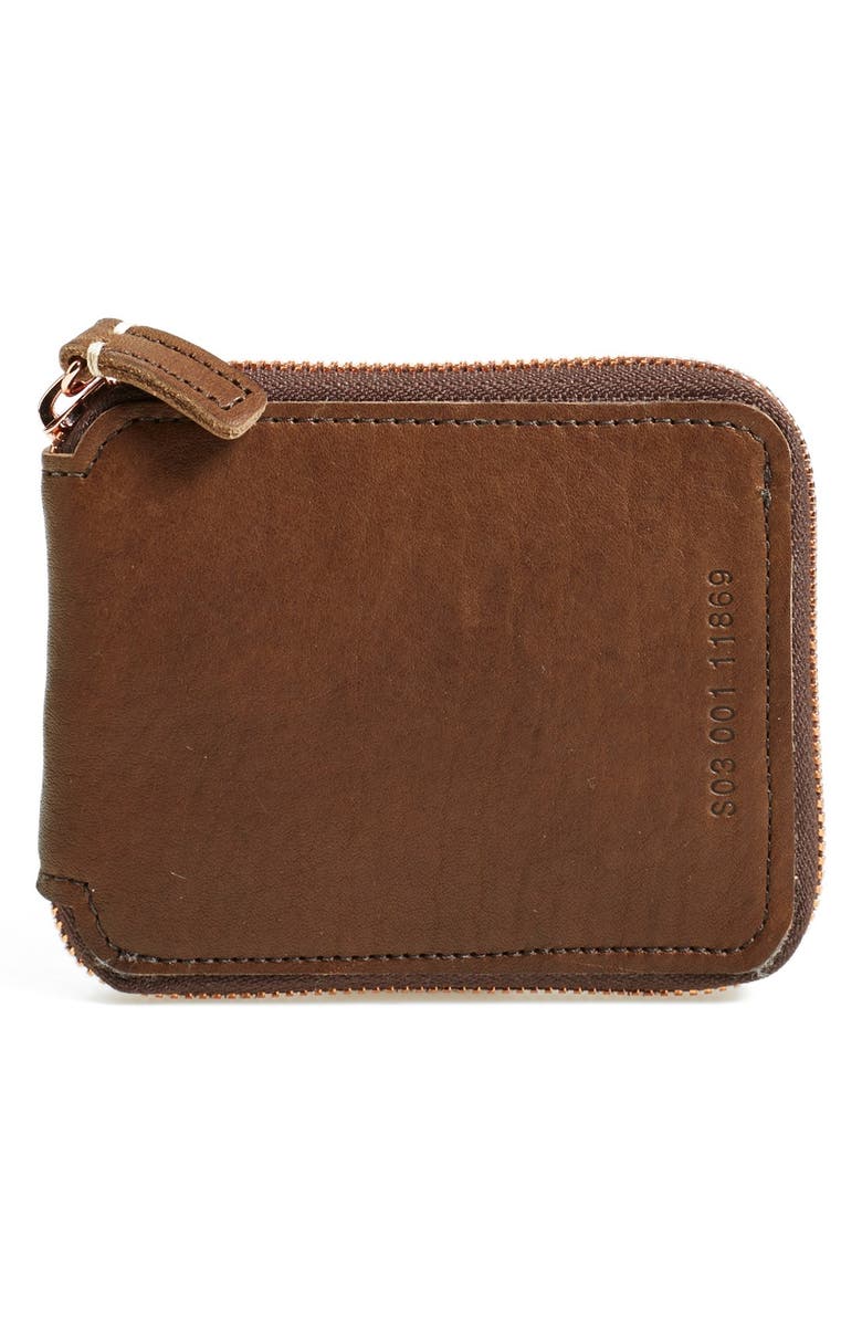 Shinola Small Artisanal Leather Wallet, Main, color, 