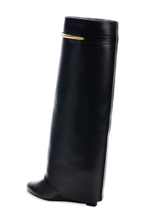 Givenchy Shark Knee High Boot In Black
