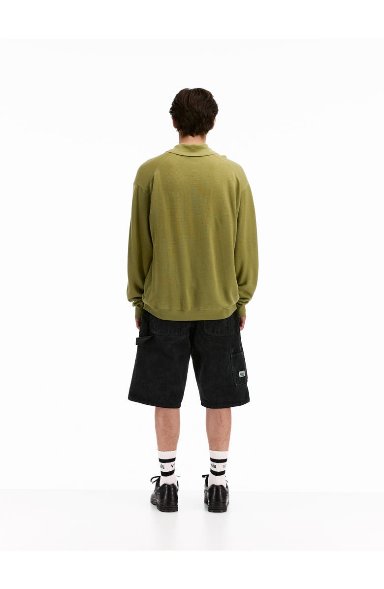 vowels Denim Painter Shorts, Alternate, color, Black