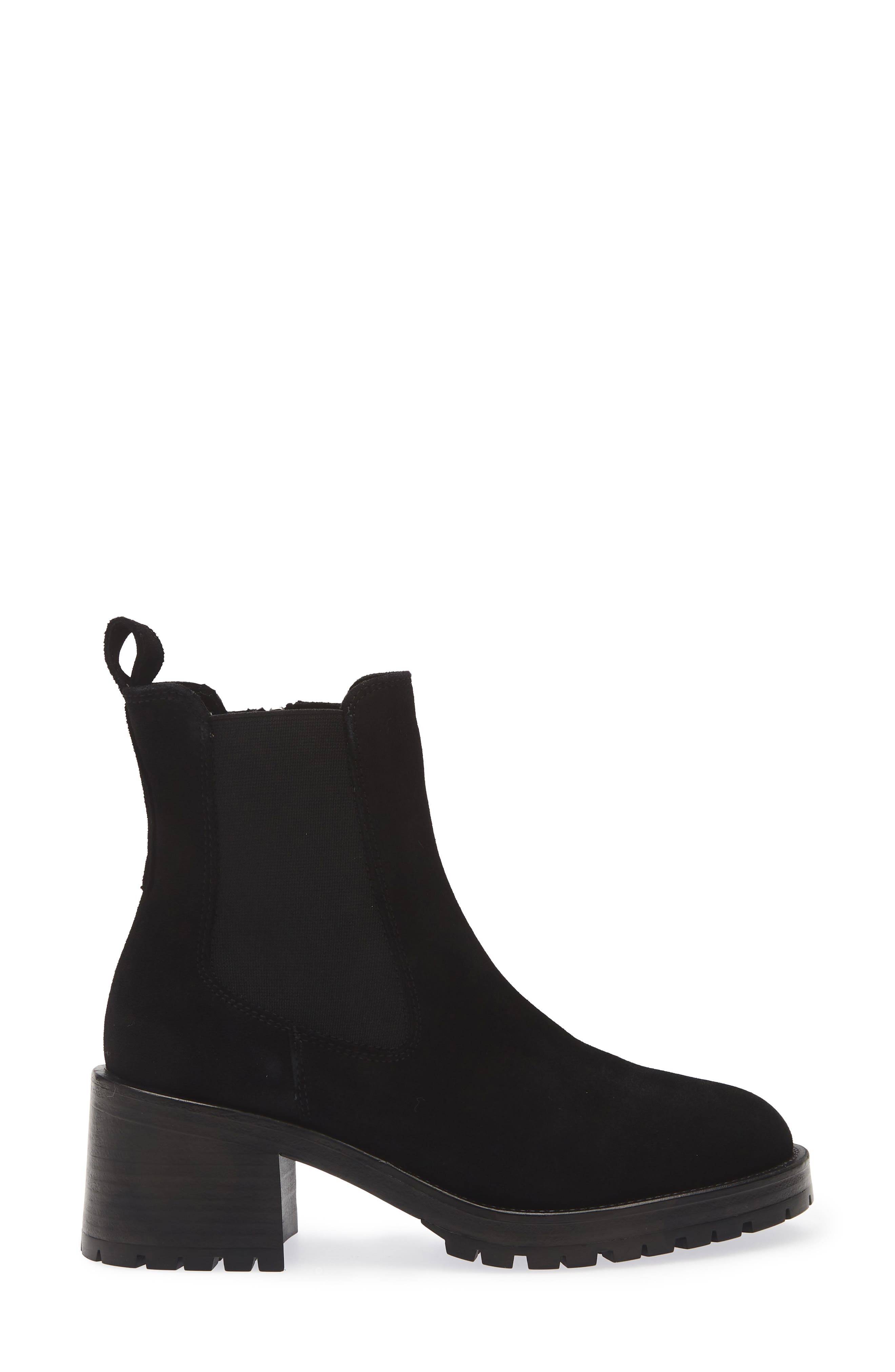 La Canadienne Wave City Dry<sup>™</sup> Lug Sole Waterproof Chelsea Boot, Alternate, color, Black Suede