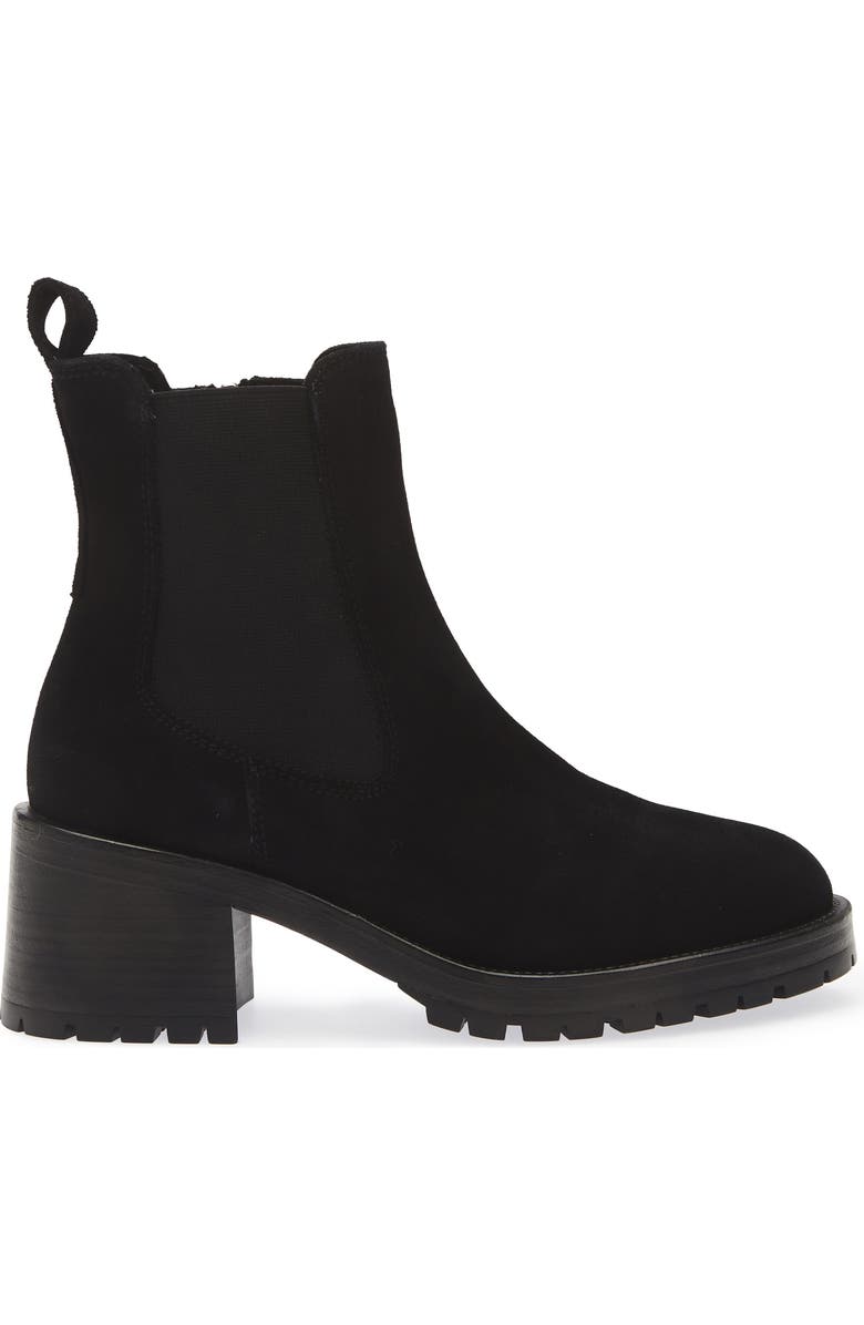 La Canadienne Wave City Dry<sup>™</sup> Lug Sole Waterproof Chelsea Boot, Alternate, color, Black Suede