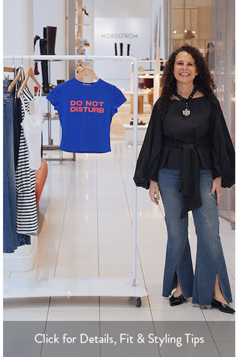'Do Not Disturb' Crop Graphic Tee video