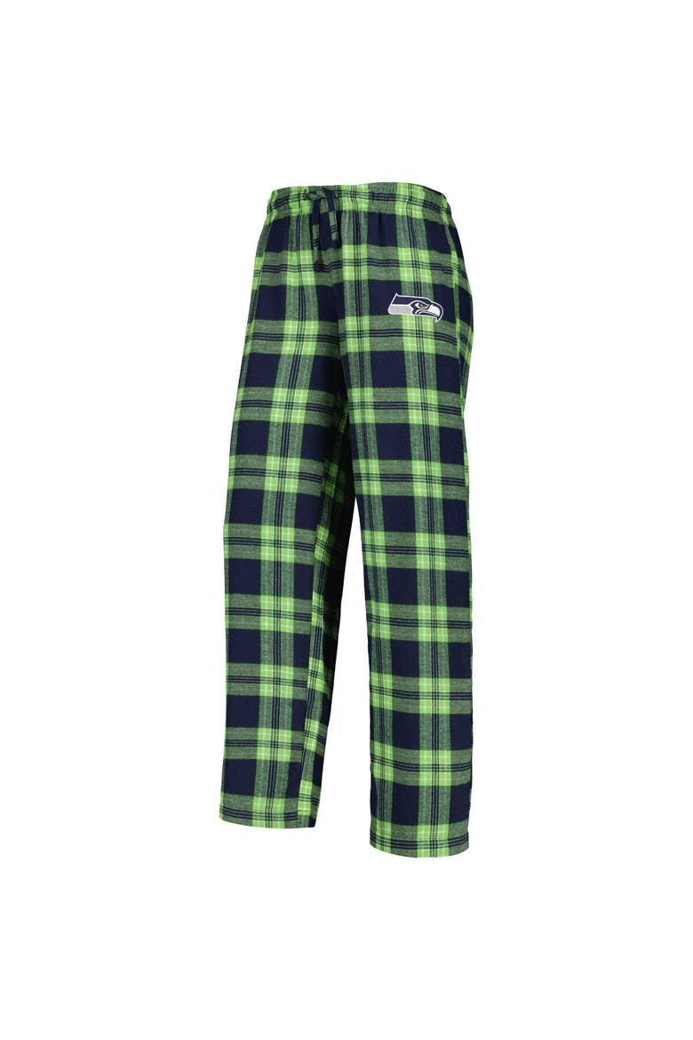 Women's Concepts Sport College Navy/Neon Green Seattle Seahawks Plus Size Badge T-Shirt & Pants Sleep Set, Alternate, color, Navy