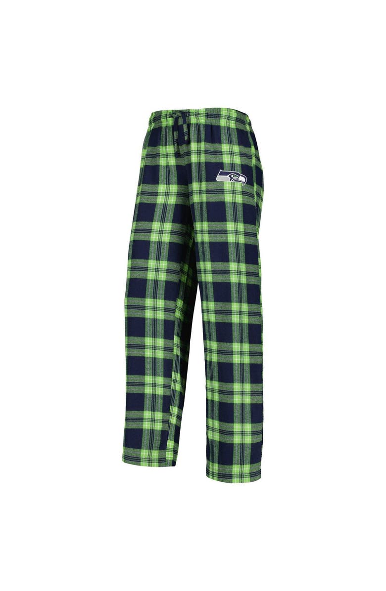 CONCEPTS SPORT Women's Concepts Sport College Navy/Neon Green Seattle Seahawks Plus Size Badge T-Shirt & Pants Sleep Set, Alternate, color, 