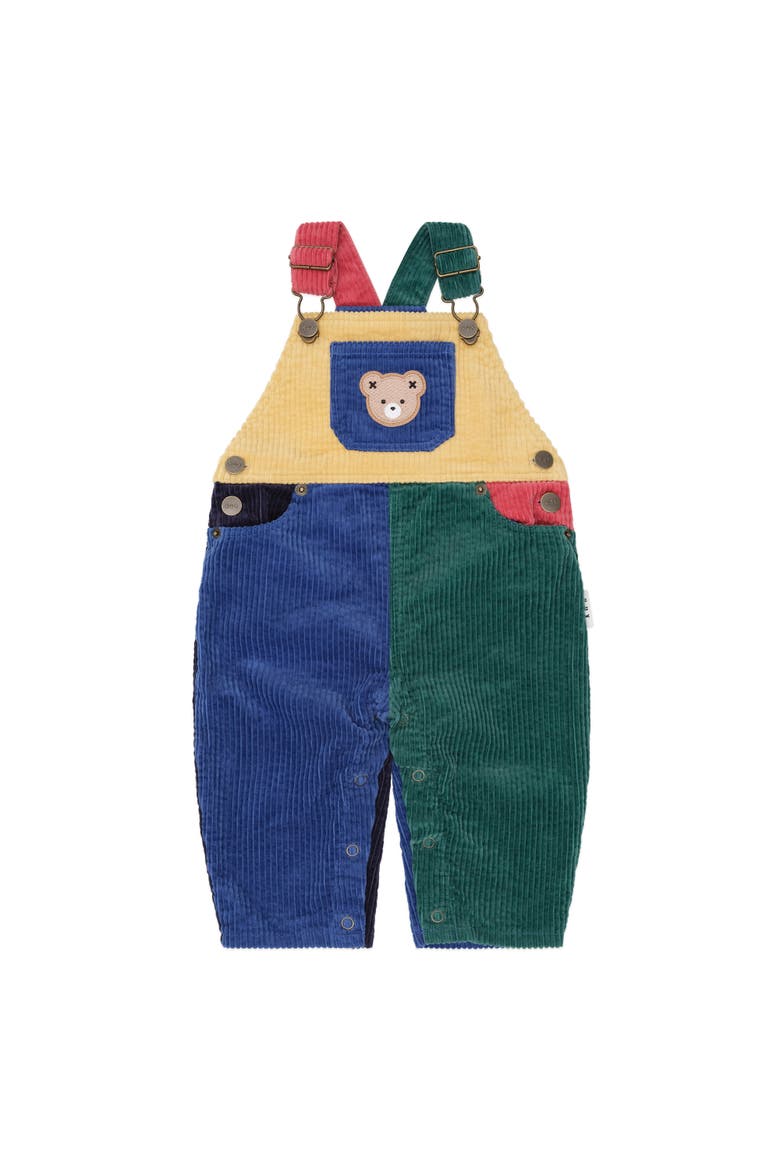 Colour Block Cord Overalls, Main, color, Multi